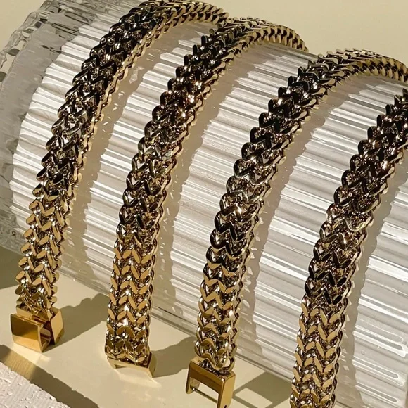 Waterproof double gold plated bracelet - Picture 5 of 6